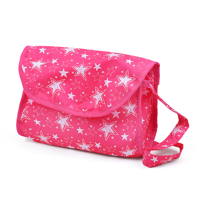 Фото к товару Коляска для кукол 9002 5 в1 принт: звезды на розовом Коляска для кукол 9002 5 в1 принт: звезды на розовом