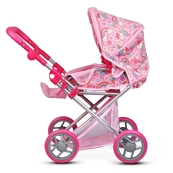 Фото к товару Коляска для кукол 9346 металлическая, складная, с сумкой-переноской, корзиной и складным козырьком Коляска для кукол 9346 металлическая, складная, с сумкой-переноской, корзиной и складным козырьком