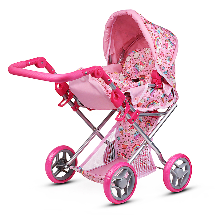 Фото к товару Коляска для кукол 9346 металлическая, складная, с сумкой-переноской, корзиной и складным козырьком Коляска для кукол 9346 металлическая, складная, с сумкой-переноской, корзиной и складным козырьком