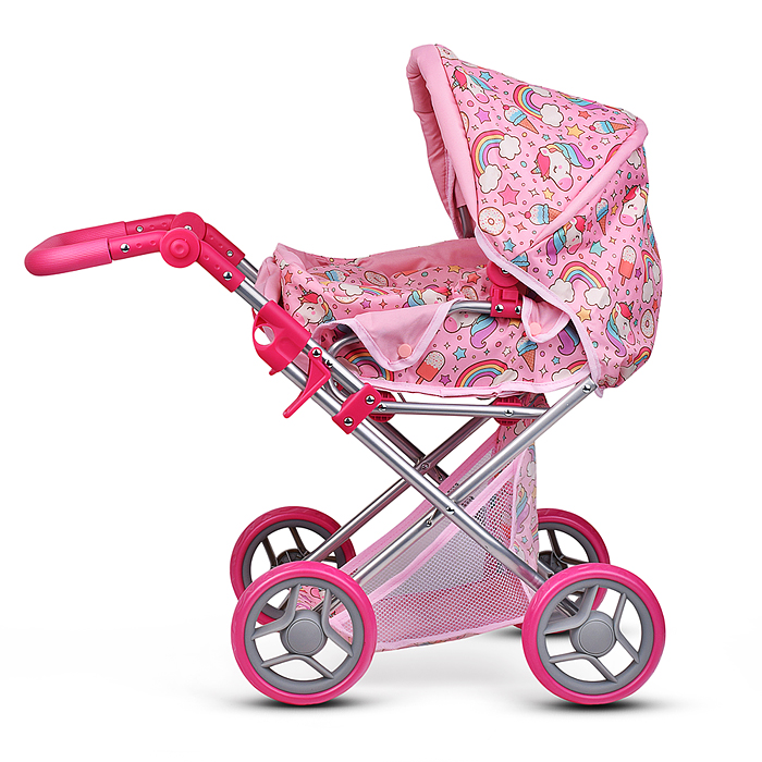 Фото к товару Коляска для кукол 9346 металлическая, складная, с сумкой-переноской, корзиной и складным козырьком Коляска для кукол 9346 металлическая, складная, с сумкой-переноской, корзиной и складным козырьком