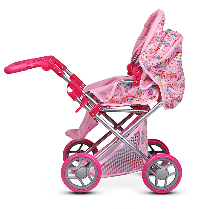 Фото к товару Коляска для кукол 9346 металлическая, складная, с сумкой-переноской, корзиной и складным козырьком Коляска для кукол 9346 металлическая, складная, с сумкой-переноской, корзиной и складным козырьком