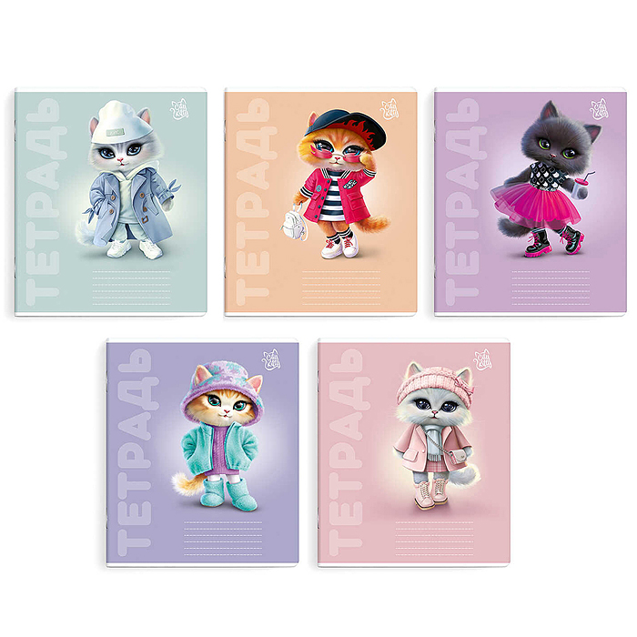 Тетрадь 12 л, линия "Городские кошечки" Тетрадь 12 л, линия "Городские кошечки"