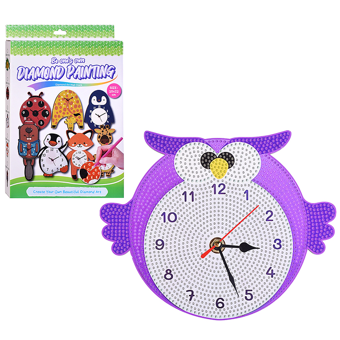 Набор творческая мастерская 00-6769 Часы "Совушка" 20*22 см.