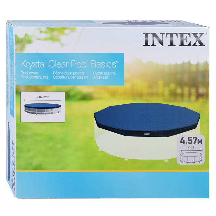 Тент на каркасный бассейн, d=457 см, 28032 INTEX не товарный вид