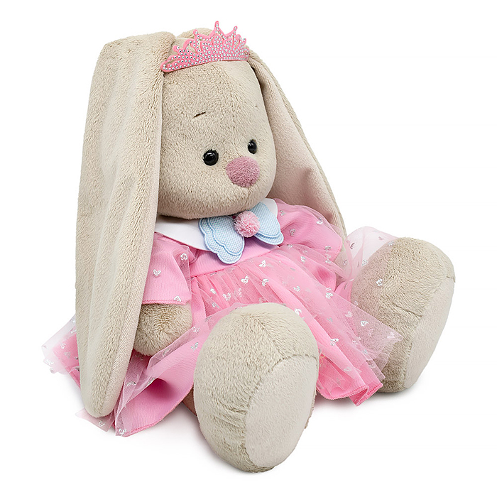 Зайка Ми в платье и розовой диадеме (большой)