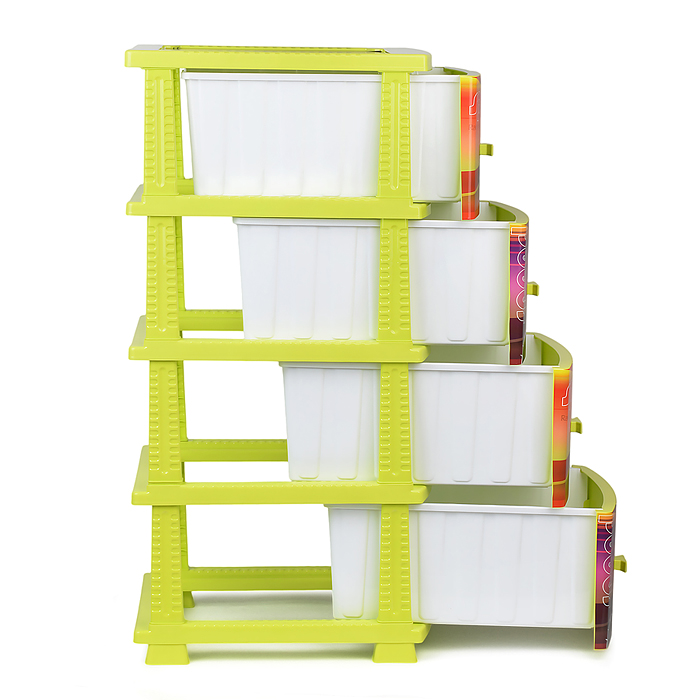 Фото к товару Комод "Декор" "Спорткар" (монорисунок) 4 секции лимонный Комод "Декор" "Спорткар" (монорисунок) 4 секции лимонный