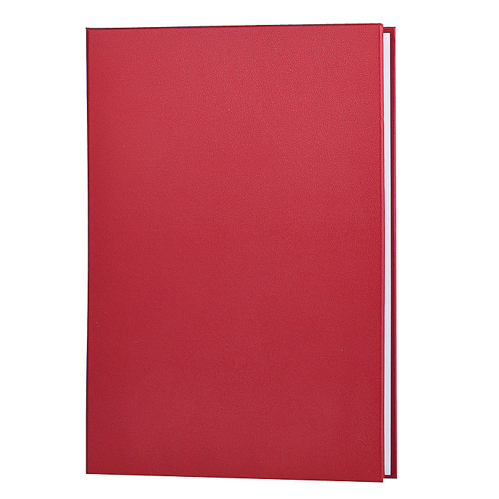 Папка адресная A4 бумвинил бордовая без нанесения