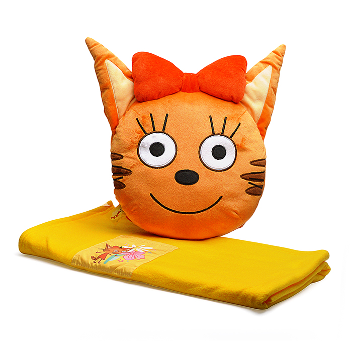 Игрушка-подушка "Три Кота" Карамелька (с флисовым пледом 150*95) Игрушка-подушка "Три Кота" Карамелька (с флисовым пледом 150*95)