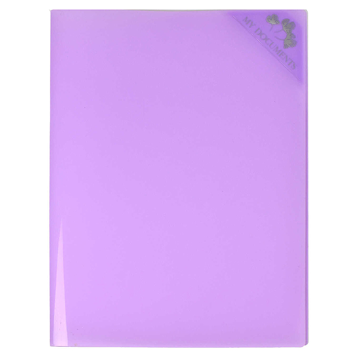 Папка для документов пластиковая, фиолетовый (полипропилен, формат А4, 31.2х23.3х0.8 см)