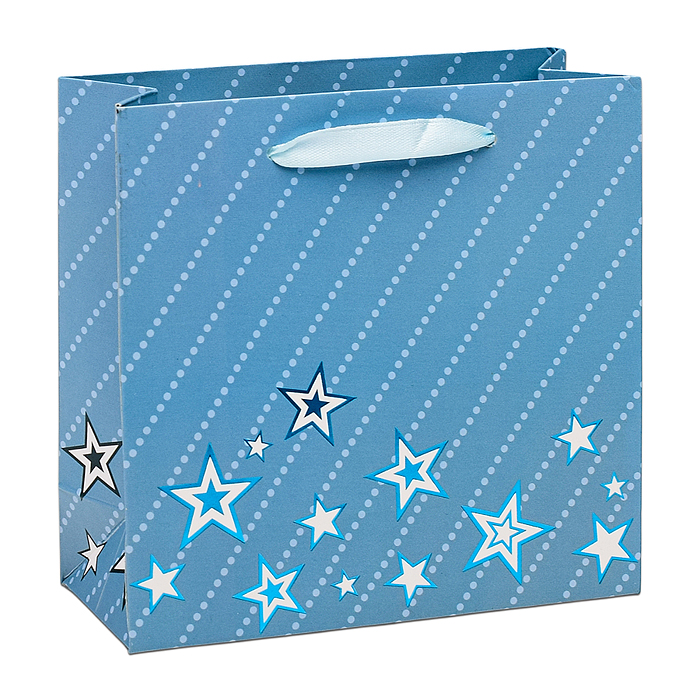 Фото к товару Пакет подарочный 00-6312 "Звёзды" 14,5х15х6 см Пакет подарочный 00-6312 "Звёзды" 14,5х15х6 см