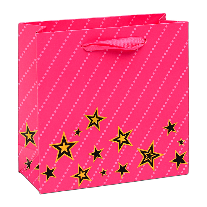 Фото к товару Пакет подарочный 00-6312 "Звёзды" 14,5х15х6 см Пакет подарочный 00-6312 "Звёзды" 14,5х15х6 см