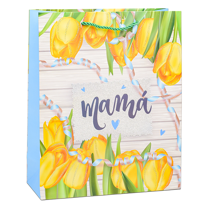 Фото к товару Пакет подарочный 00-6336 "Для мамы!" 26х32х10 см Пакет подарочный 00-6336 "Для мамы!" 26х32х10 см