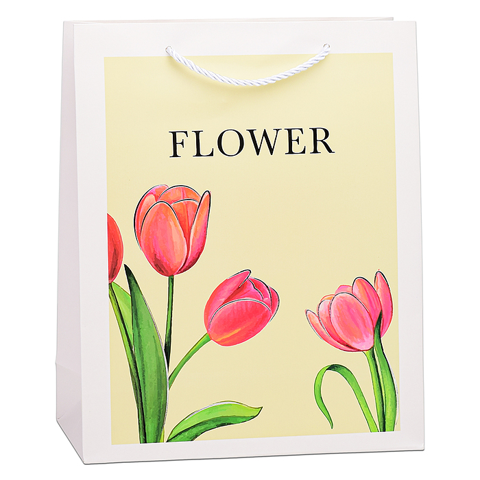 Фото к товару Пакет подарочный 00-6339 "Flower" 26х32х10 см Пакет подарочный 00-6339 "Flower" 26х32х10 см