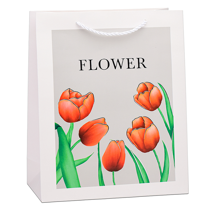 Фото к товару Пакет подарочный 00-6339 "Flower" 26х32х10 см Пакет подарочный 00-6339 "Flower" 26х32х10 см