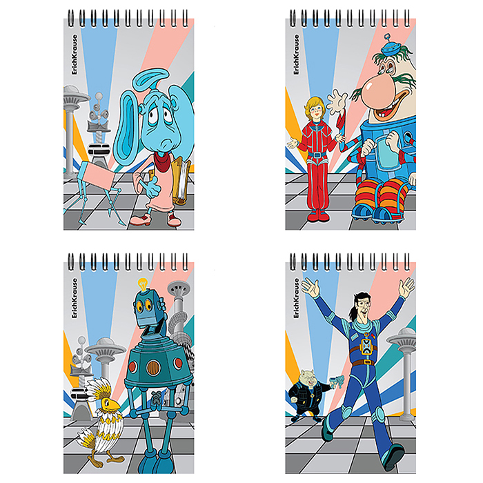 Блокнот 80 л. клетка, "Тайна третьей планеты" на спирали, А6 Блокнот 80 л. клетка, "Тайна третьей планеты" на спирали, А6