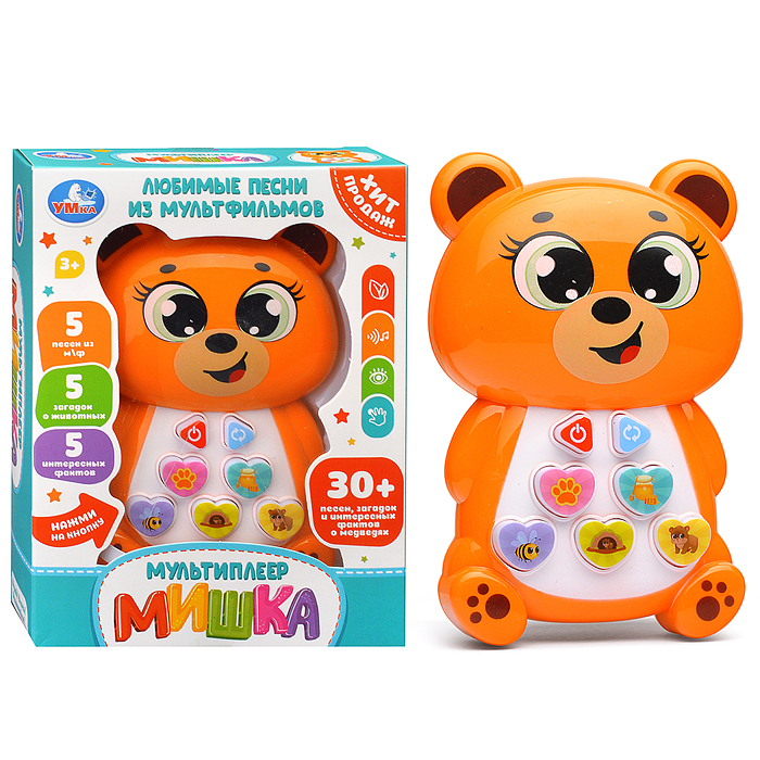 Мультиплеер Мишка (30 песен, фраз и звуков) в коробке Мультиплеер Мишка (30 песен, фраз и звуков) в коробке