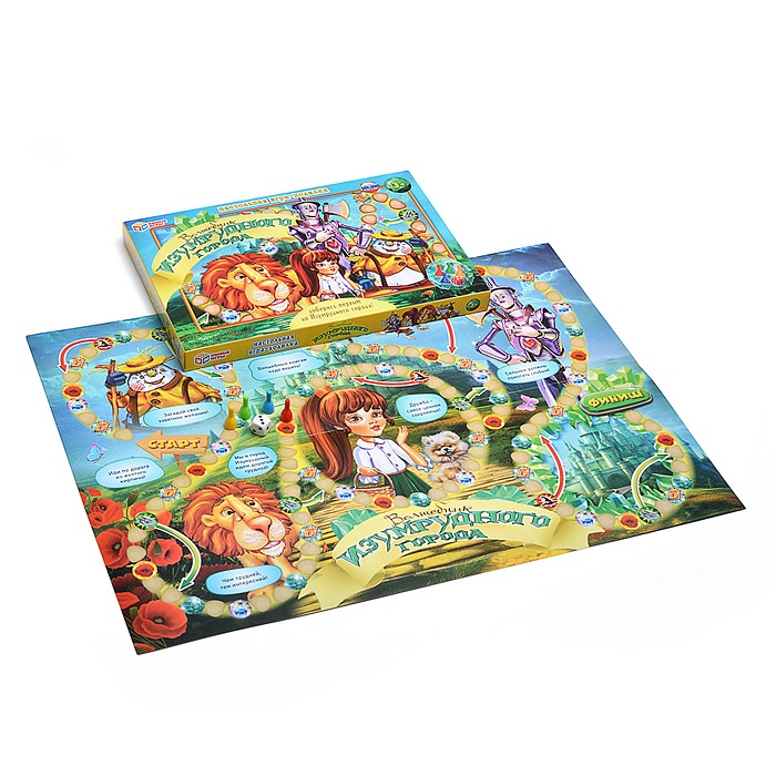 Фото к товару Настольная игра-ходилка "Волшебник Изумрудного города" Настольная игра-ходилка "Волшебник Изумрудного города"