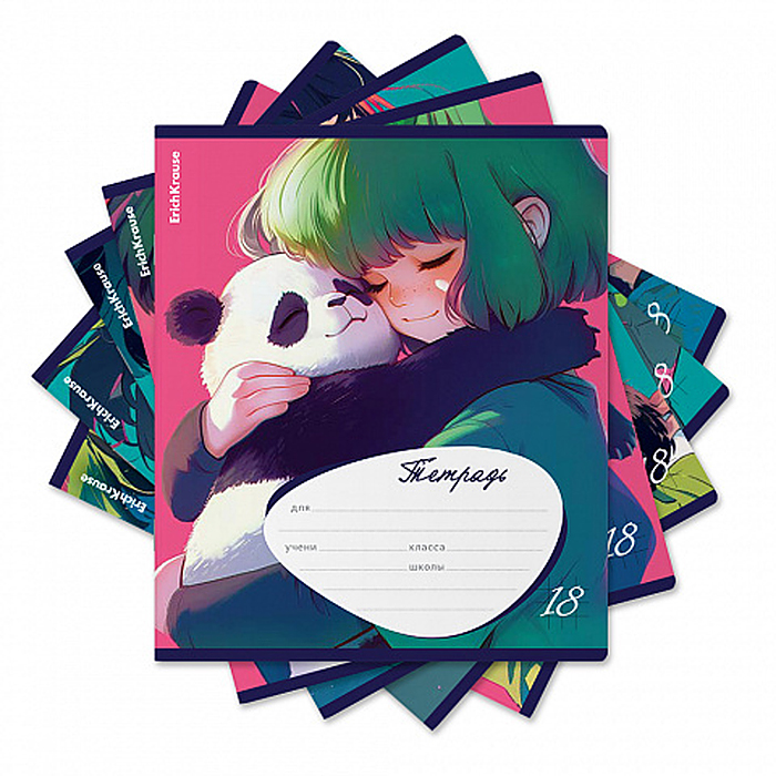Тетрадь 18л. клетка "Panda Hugs" Тетрадь 18л. клетка "Panda Hugs"