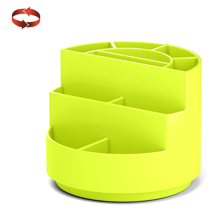 Подставка настольная вращающаяся пластиковая Mini Burger, Neon Solid, желтая