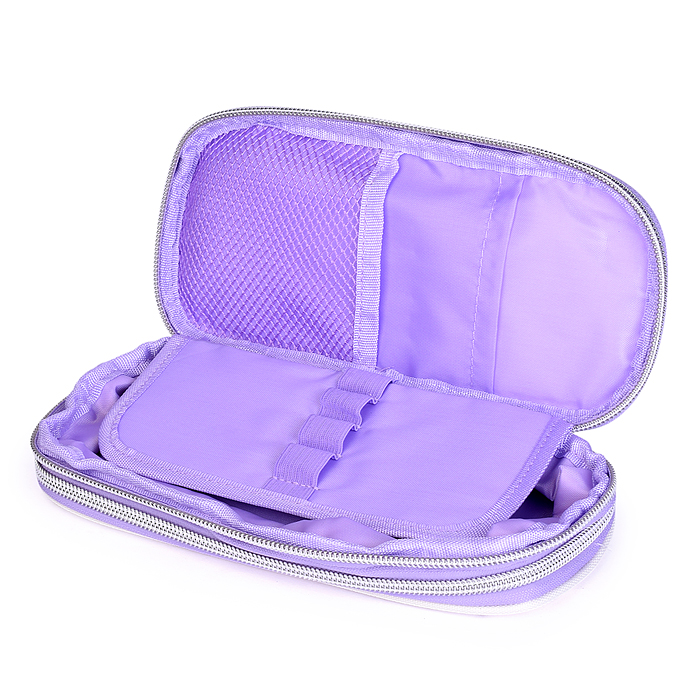 Пенал "Aesthetic" 21x8x3(7) см, овальный с возможностью расширения для 90 предметов, с внеш