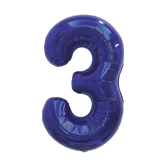 Шар (32''/81 см) Цифра, 3, Темно-синий, 1 шт. в уп. Шар (32''/81 см) Цифра, 3, Темно-синий, 1 шт. в уп.