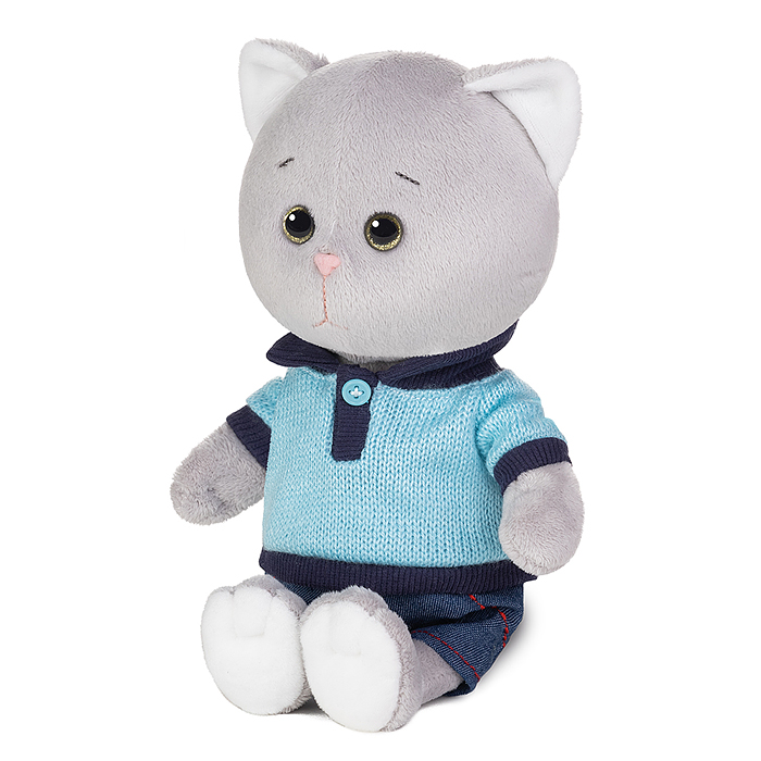 Колбаскин в голубом поло и штанишках, 20 см, в коробке