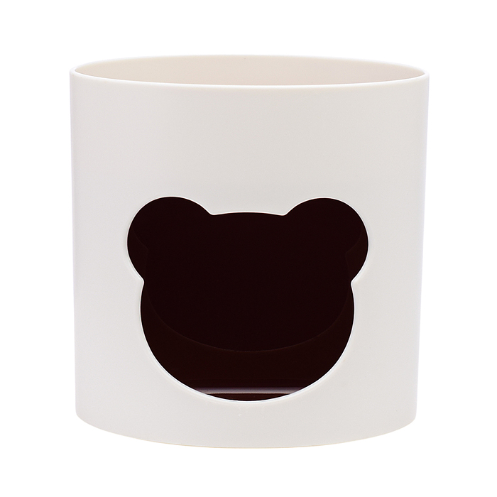 Подставка для пишущих принадлежностей пластиковая "Little bear" 11x11x10,9 см, с цветным ра