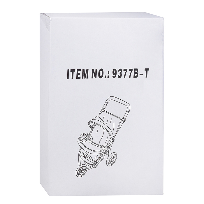 Коляска для кукол 9377B-T 3-колесная, металлическая, прогулочная, с тентом, с корзиной,цвет бордовый