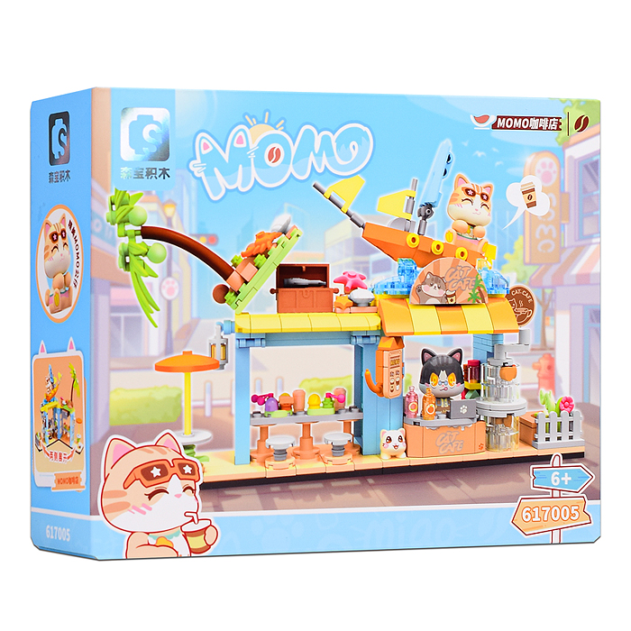 Конструктор 617005 "Кафе Momoland MOMO" в коробке