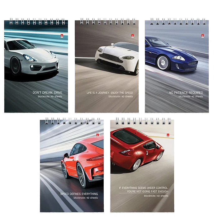 Блокнот А6 40 л. "Машины" 5 видов