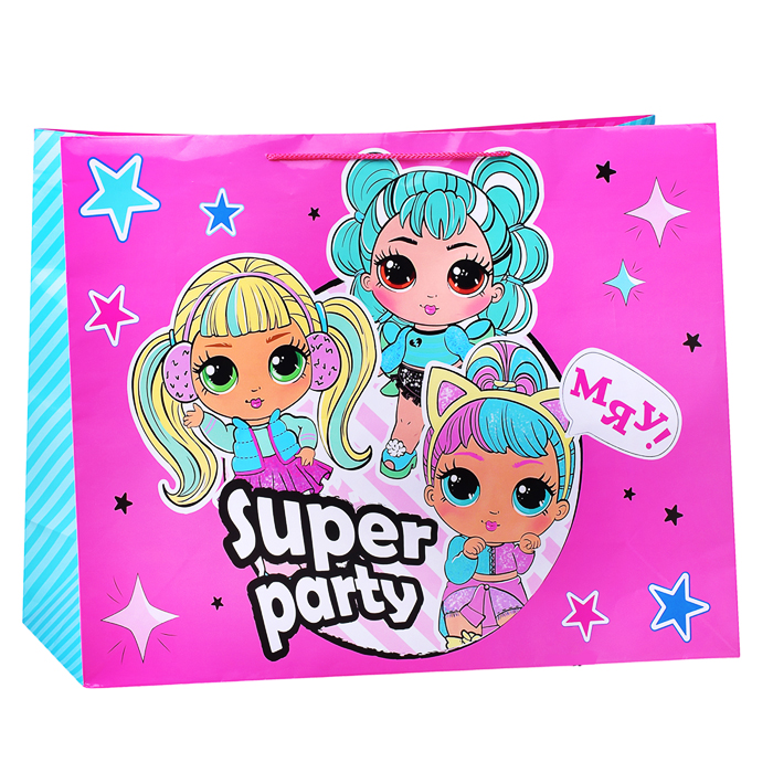 Пакет подарочный глянцевый размер xxxl 