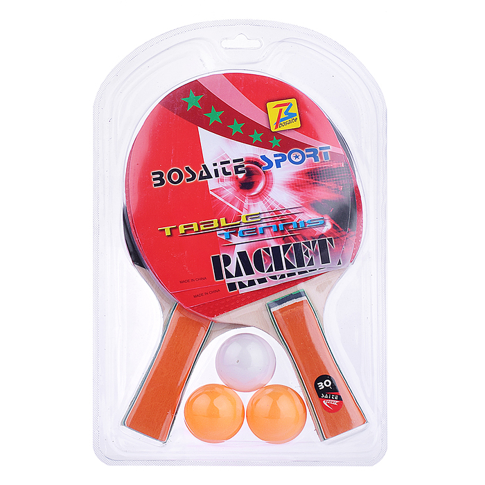 Набор для настольного тенниса 00-5690 (2 ракетки, 3 шарика) на листе