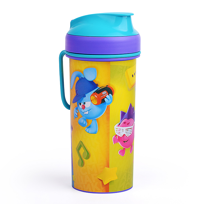 Фото к товару Набор: Ланч-бокс 0,98л и стакан детский с крышкой, петлей и декором "Смешарики" 0,4л (Голубой) Набор: Ланч-бокс 0,98л и стакан детский с крышкой, петлей и декором "Смешарики" 0,4л (Голубой)