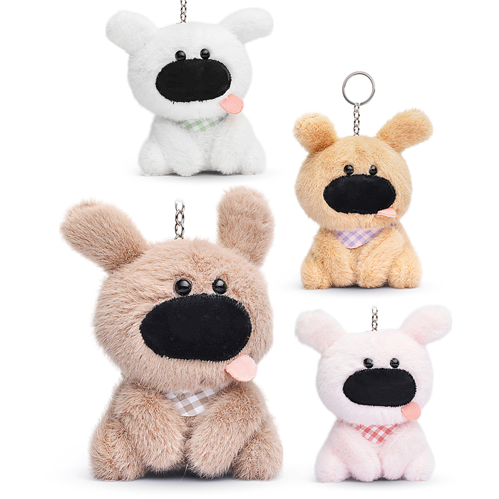 Мягкая игрушка-брелок М1409 "Собака Рекс" 15см