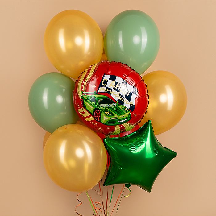 Фото к товару Шар (18''/46 см) Круг, С Днем Рождения (гоночная машинка), 1 шт. в уп. Шар (18''/46 см) Круг, С Днем Рождения (гоночная машинка), 1 шт. в уп.