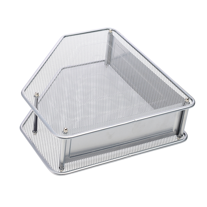 Фото к товару Вертикальный накопитель, размер 8,2x28x35,3 см, сетчатый металлический, серый Вертикальный накопитель, размер 8,2x28x35,3 см, сетчатый металлический, серый