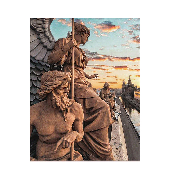 Картина по номерам 30х40 "Виды Санкт-Петербурга" (19 цветов)