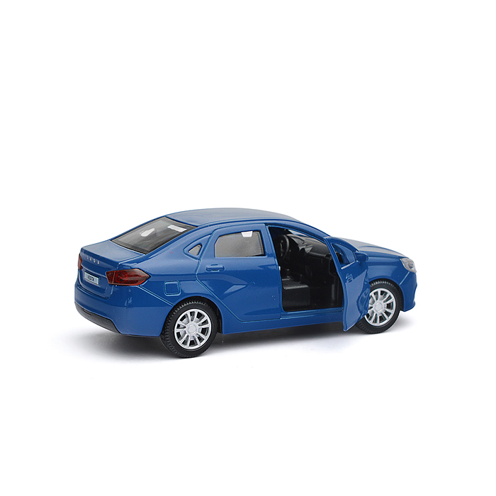 Фото к товару Машина металл LADA Vesta 11,5 см, (отк. двери, темно-синий,) в коробке Машина металл LADA Vesta 11,5 см, (отк. двери, темно-синий,) в коробке