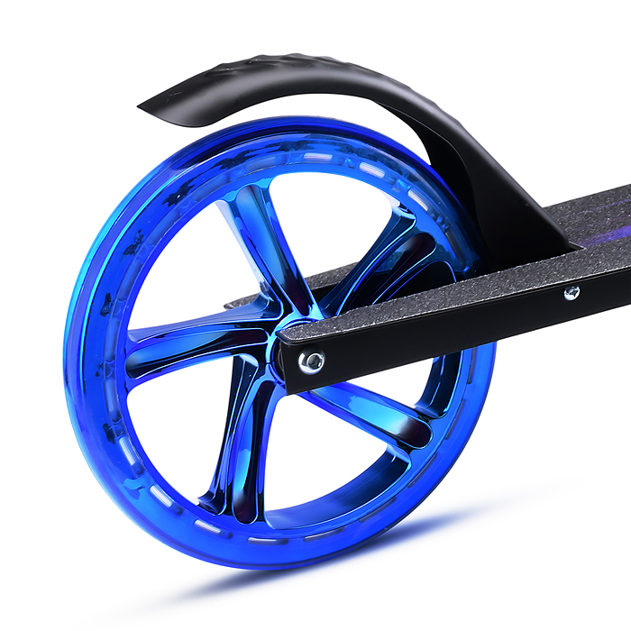 Фото к товару Самокат U012004Y 2-х кол., синий, d 200 мм., PU, в коробке Самокат U012004Y 2-х кол., синий, d 200 мм., PU, в коробке