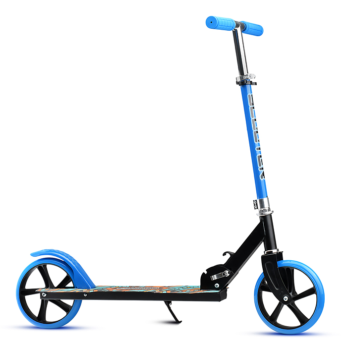 Фото к товару Самокат U012005Y 2-х кол., синий, d 200 мм., PU, в коробке Самокат U012005Y 2-х кол., синий, d 200 мм., PU, в коробке