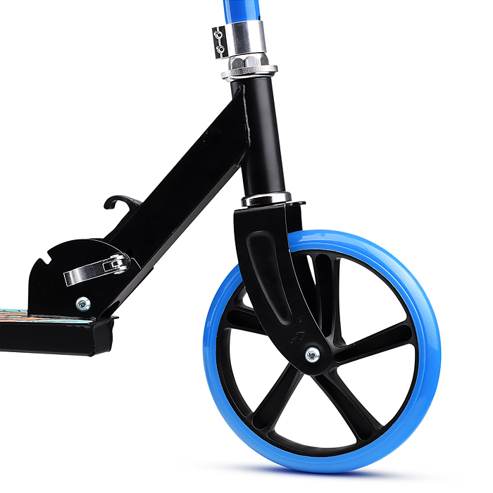 Фото к товару Самокат U012005Y 2-х кол., синий, d 200 мм., PU, в коробке Самокат U012005Y 2-х кол., синий, d 200 мм., PU, в коробке