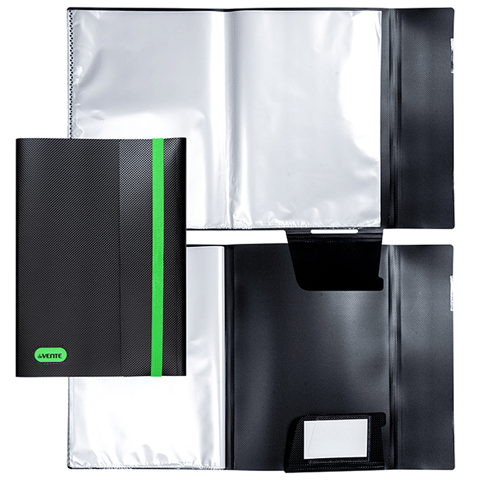 Папка с 20 вкладышами A3 "MonoChrome" A4 (215x310x20 мм) 500 мкм, с рельефной фактурной поверхностью