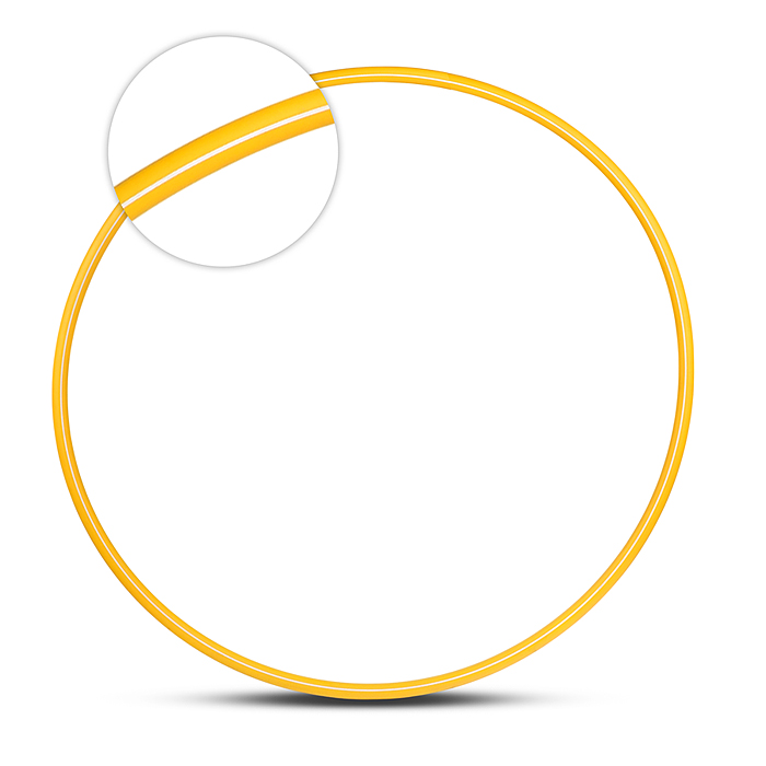 Обруч d-700мм., желтый