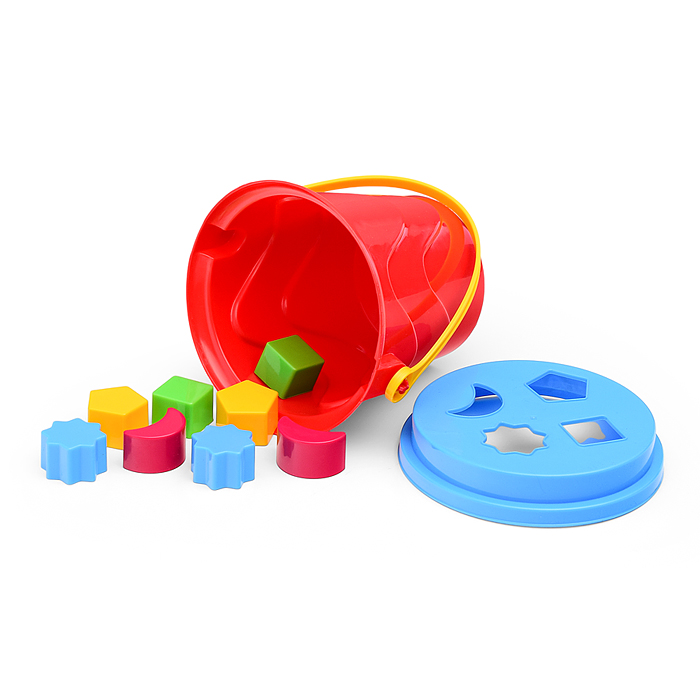 Фото к товару Ведро сортер в сетке, красный Ведро сортер в сетке, красный