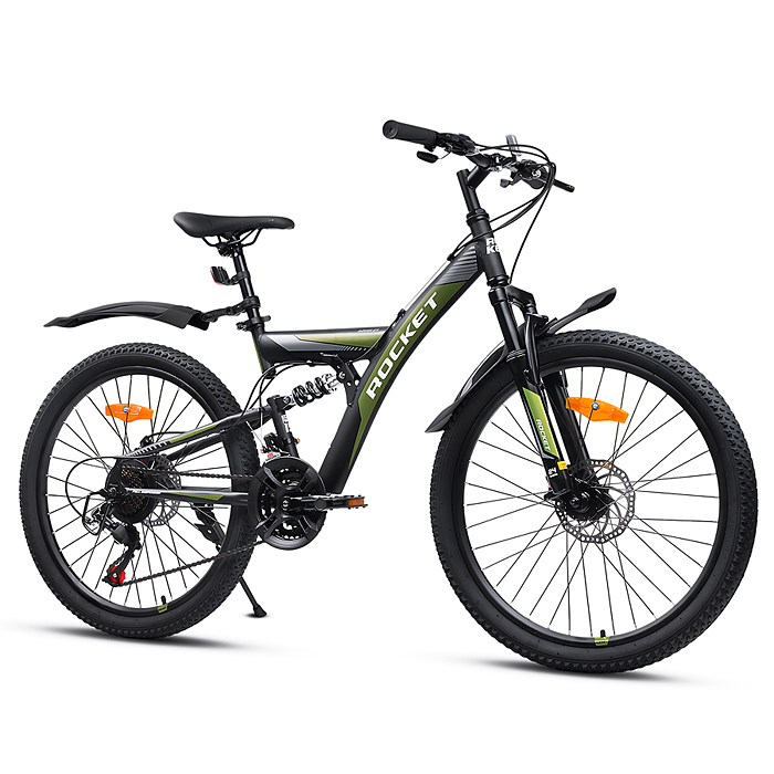 Фото к товару Велосипед 24" Rocket Azkar, цвет хаки, размер 15" Велосипед 24" Rocket Azkar, цвет хаки, размер 15"