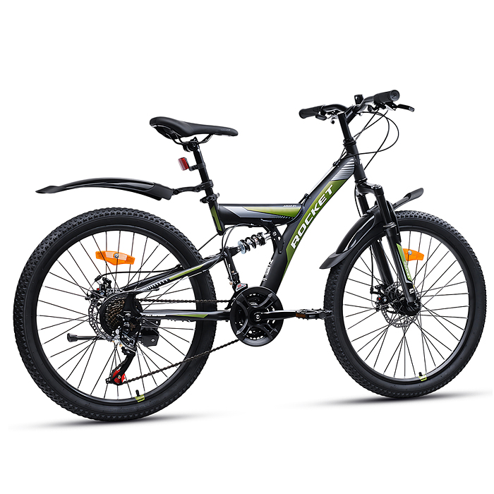 Фото к товару Велосипед 24" Rocket Azkar, цвет хаки, размер 15" Велосипед 24" Rocket Azkar, цвет хаки, размер 15"