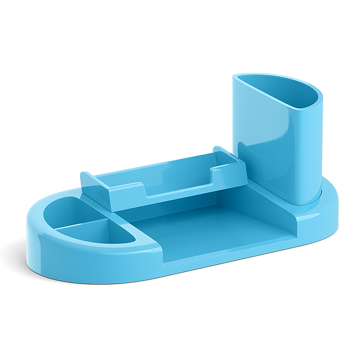 Подставка настольная пластиковая Harmony, Pastel, голубая Подставка настольная пластиковая Harmony, Pastel, голубая