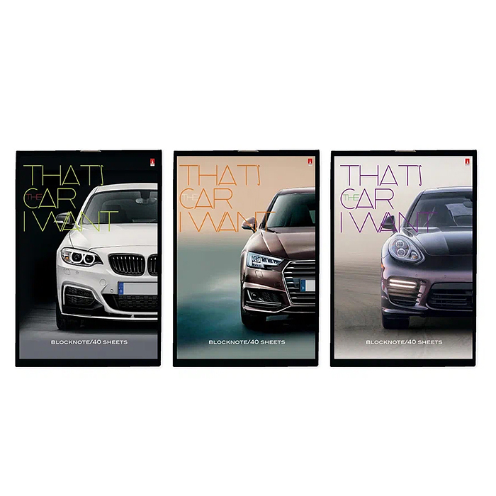 Блокнот А6 40 л. "Машины" 3 вида