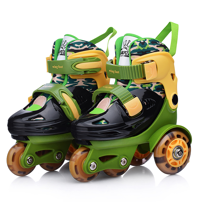 Фото к товару Ролики детские U011007Y размер S, хаки Ролики детские U011007Y размер S, хаки