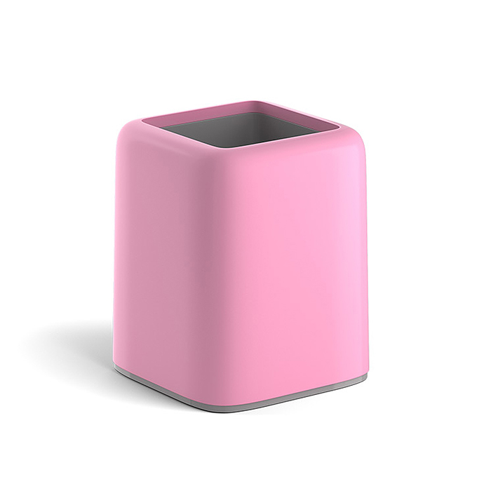 Подставка настольная пластиковая Forte, Pastel, розовый с серым